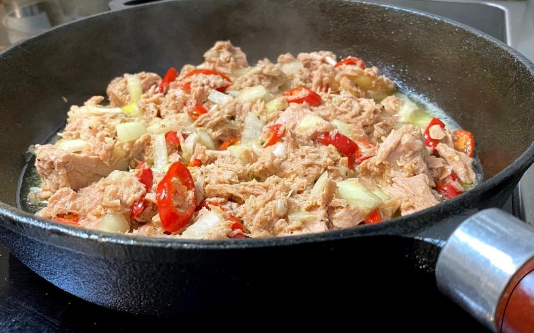 Sizzling Canned Tuna Sisig Kusinang Bicolana