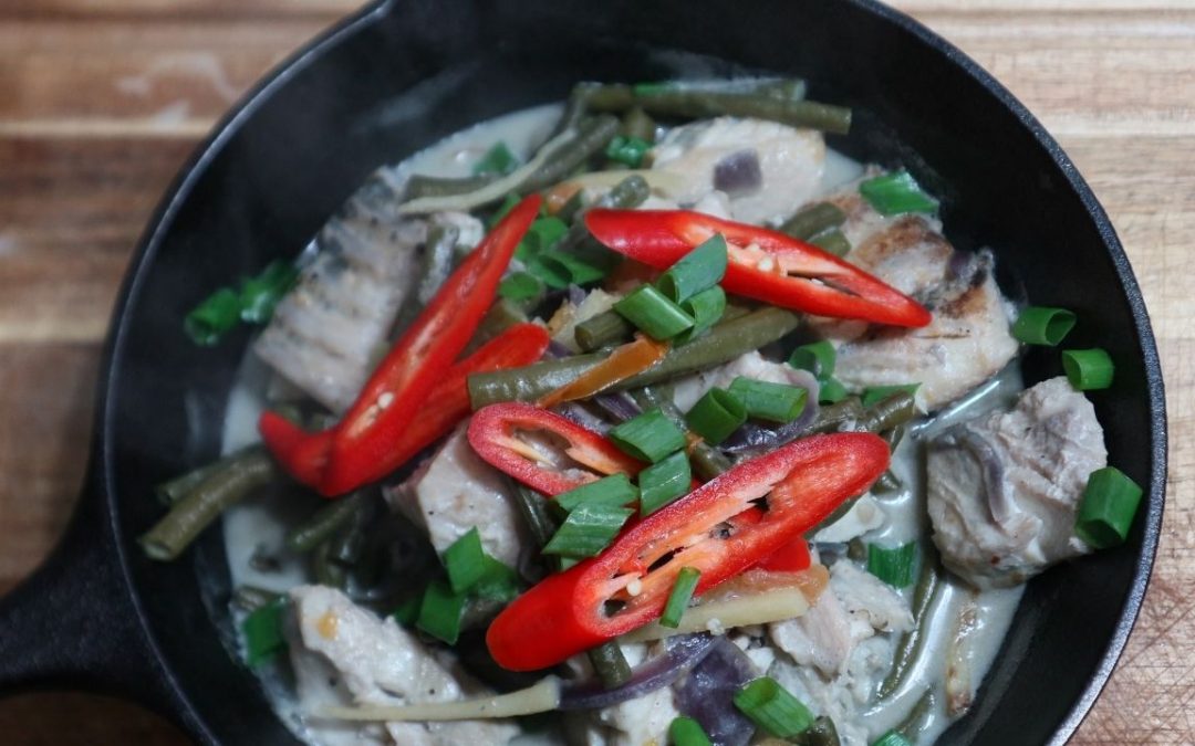 Sizzling Fish in Coconut Milk