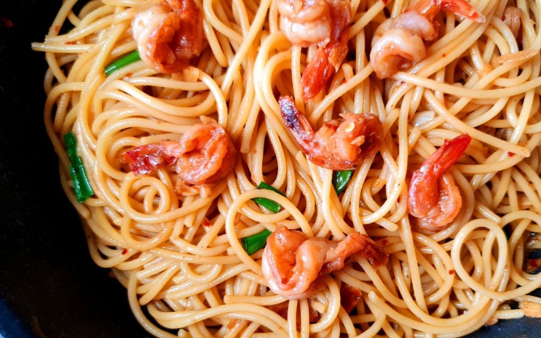 Garlic Shrimp Pasta