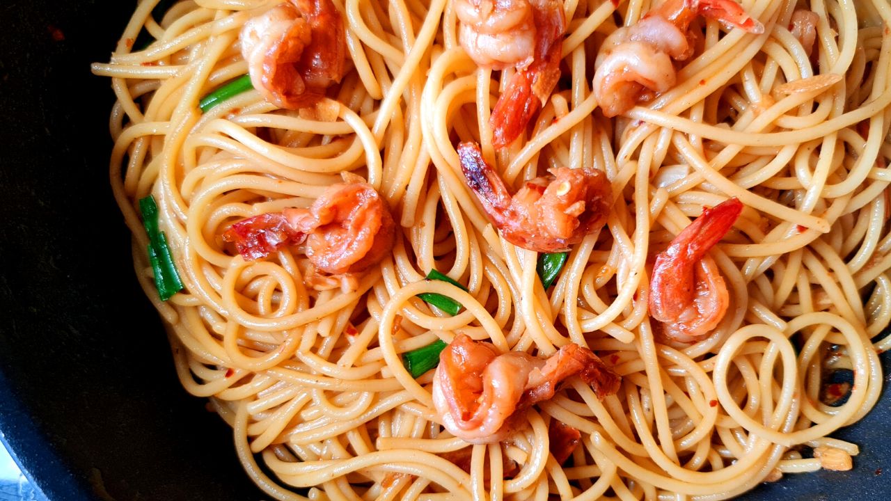 spicy shrimp pasta