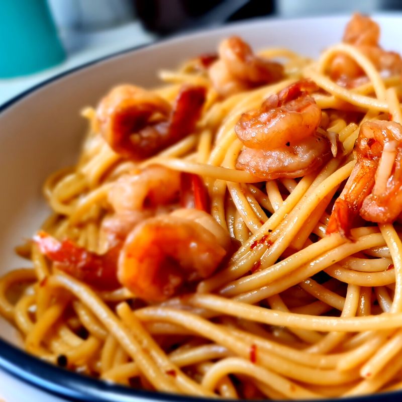 spicy shrimp pasta