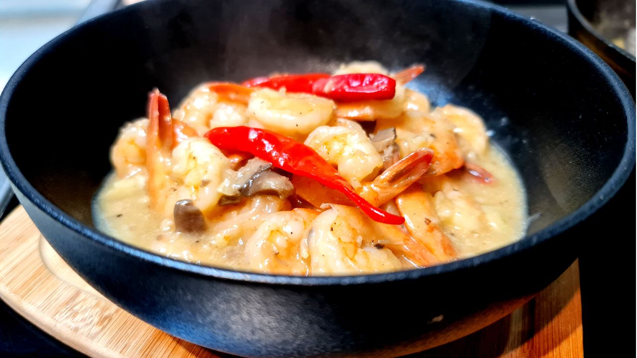 Sizzling shrimps recipe